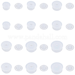 60袋6種類のプラスチック製防塵ボトルストッパー  ワインボトル用  ホワイトスモーク  13~19.5mm  10バッグ/スタイル&nbsp;AJEW-DJ0005-50