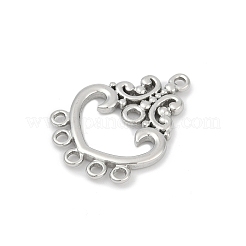 304ステンレスシャンデリア部品リンク  ハート  ステンレス鋼色  26.5x19x2.5mm  穴：1.4mm&nbsp;STAS-Q350-04P