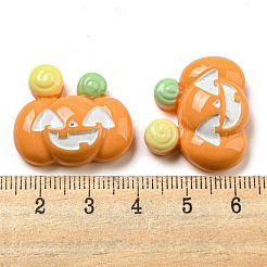 ハロウィーン不透明樹脂デコデンカボション  砂茶色  カボチャ  22x24.5x8.5mm&nbsp;CRES-H002-02I
