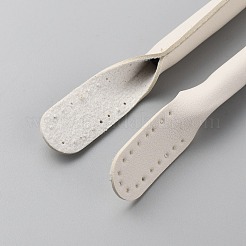 PUレザーをバッグのハンドルに縫い付けます  ホワイト  32x1.6x0.95cm  穴：1.5mm&nbsp;PURS-WH0005-69D-03