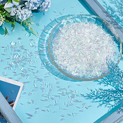 ABSプラスチックチューブビーズ  透明  5.5x2.5x2.5mm&nbsp;DIY-WH0888-230A