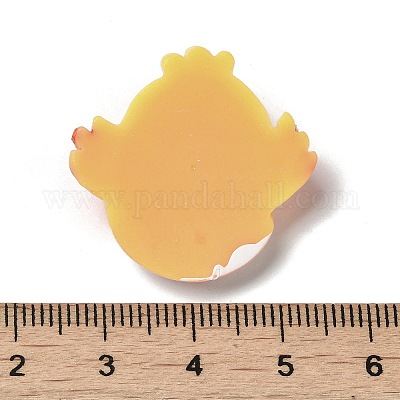 イースター不透明樹脂カボション  ひよこ  ゴールド  27x28x8mm&nbsp;CRES-P028-03C-1