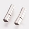 Brass Bayonet Clasps, Platinum, 17x4mm, Hole: 3mm