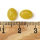 天然石ホワイトジェイドカボション  オーバル  染め  ゴールド  8~8.5x6~6.5x2.5~3.5mm&nbsp;G-A094-01B-32-3