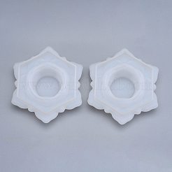 蓮収納ボックスシリコンモールド  蓋付き  DIYUVレジンジュエリーボックス用  小物入れ  キャンディボックス  ホワイト  12.5x10.8x4.3cm&nbsp;SIL-P002-01