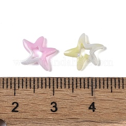 蓄光樹脂デコデンカボション  暗闇で光る  三色ヒトデ  ミックスカラー  10x9.5x2mm&nbsp;RESI-K036-14
