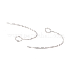 変色しにくい316サージカルステンレススチール製ピアスフック  垂直ループ付き  ステンレス鋼色  15x23mm  穴：3x2.5mm  22ゲージ  ピン：0.6mm&nbsp;STAS-D183-04P