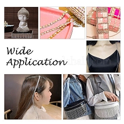 ウエディング結婚式アクセサリー真鍮製ラインストーンチェーン  スプールで  ラインストーンカップチェーン  菱形  ゴールドカラー  31x4mm  約5ヤード/ロール&nbsp;CHC-R127-28