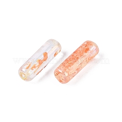 ピカソの透明ガラスのラッパビーズ  サンゴ  13x4mm  穴：0.9~1mm  約1125個/ポンド&nbsp;SEED-N010-02A-05