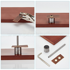 鋼革パンチャー穴あけ工具  レザーベルトのグロメットアイレット取り付け用  ステンレス鋼色  2.1x2.5cm&nbsp;AJEW-WH0471-153A