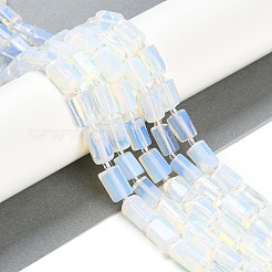 オパールビーズ連売り  シードビーズで  多面カット  コラム  11~12x6~8mm  穴：0.5mm  約28~32個/連  15.35''~16.14''（39~41センチメートル）&nbsp;G-M403-B33-02