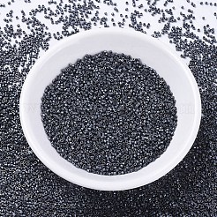 MIYUKIデリカビーズ  シリンダー  日本製シードビーズ  11/0  (db0306) マットメタリックスレート  1.3x1.6mm  穴：0.8mm  約2000個/10g&nbsp;X-SEED-J020-DB0306