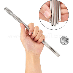 304ステンレス鋼チューブ  ラウンド  ステンレス鋼色  25x0.4cm  内径：0.2のCM&nbsp;FIND-WH0003-33G