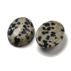天然ダルメシアンジャスパーカボション  オーバル  18x13x5~5.5mm&nbsp;G-C115-01A-10
