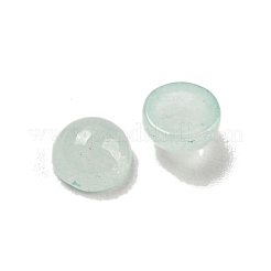天然の白翡翠の染色カボション  半円  アクアマリン  4x2~2.5mm&nbsp;G-H309-03-18