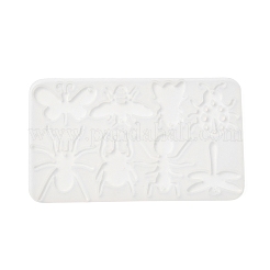 昆虫 DIY ペンダント シルエット シリコン型  レジン型  UVレジン用  エポキシ樹脂工芸品作り  85x144x4mm  穴：1.8mm  内径：32~52x23.5~44mm&nbsp;X1-SIL-F010-04