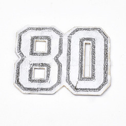 機械刺繍布地手縫い/アイロンワッペン  マスクと衣装のアクセサリー  アップリケ  数80  淡黄色  50x62x1.5mm&nbsp;AJEW-S068-36