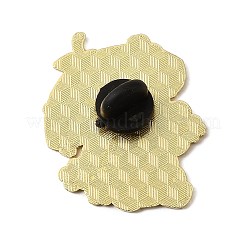 パンダと桜と傘のエナメルピン  バックパック用合金ラペルピンバック  ゴールドカラー  ピンク  30x28mm&nbsp;FIND-E050-01B-G