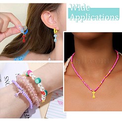 ベーキングペイントアクリルパーツ  フォークチャーム  ミックスカラー  23x10mm  穴：2mm&nbsp;MACR-CJC0016-10