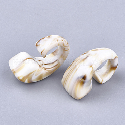 アクリルビーズ  天然石風  穴なし/ドリルなし  リネン  28.5x17x13mm  約187個/500g&nbsp;OACR-S021-11H