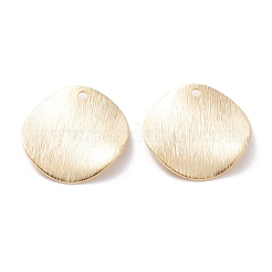 真鍮製チャーム  カドミウムフリー＆鉛フリー  フラットラウンド  24KGP本金メッキ  18x1mm  穴：1.4mm&nbsp;KK-Y003-47C-G
