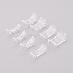 8個8サイズプラスチックインビジブルリングサイズアジャスター  1~10mm幅のリングにフィット  透明  18~20x4~11.5x3mm  8個/セット&nbsp;TOOL-H005-01