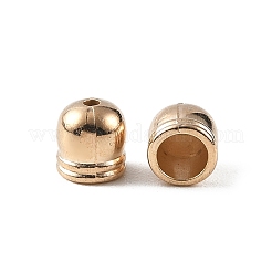 プラスチックコードエンド  ベルジャー型  ゴールドカラー  8.5x8mm  穴：2mm&nbsp;PL-CBA973B-04