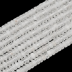 天然石クオーツクリスタルビーズ連売り  多面カット  六角  7x6.5x3.5mm  穴：1.2mm  約108個/連  14.88''（37.8センチメートル）&nbsp;G-G317-A25-3X6MM