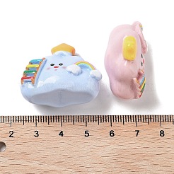 樹脂 3D レインボー ラダー クラウド ディスプレイ デコレーション  自宅のデスクトップの装飾品として  ミックスカラー  25.5~27x30.5~31.5x16~17.5mm&nbsp;RESI-K035-13