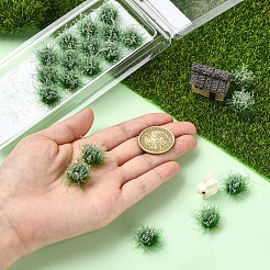 樹脂製ミニグラスタフト  人工芝モデル  DIYサンドテーブル素材用  ベージュ  10~18mm&nbsp;AJEW-WH20120-10A-03