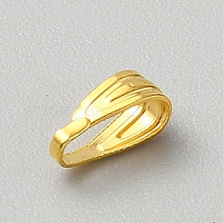 真鍮製バチカン  ゴールドカラー  7.5x3x3.5mm  穴：6.5x2.5mm&nbsp;KK-WH0101-075