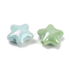 不透明なアクリルビーズ  スター  ABカラーメッキ  ミックスカラー  20x21.5x10mm  穴：3.3mm  約250個/500g&nbsp;OACR-C022-20