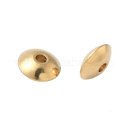 真鍮製スペーサービーズ  ロンデル  ニッケルフリー  生（メッキなし）  7x3mm  穴：1mm&nbsp;KK-P095-15-C-01