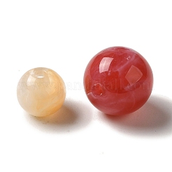 不透明なアクリルビーズ  ラウンド  ミックスカラー  6~13.5x6.5~13mm  穴：1.8~2mm  約935個/500g&nbsp;MACR-K359-08