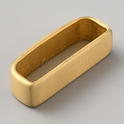 真鍮ループキーパー  ウエストベルトのバックル  花模様の長方形  ゴールドカラー  43x12x17mm  内径：12x36.5mm&nbsp;KK-WH0031-60B-01