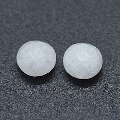 ナチュラルレインボームーンストーンカボション  多面カット  フラットラウンド  6x3~3.5mm&nbsp;X-G-G795-05