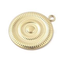 316サージカルステンレスペンダント  フラットラウンドのチャーム  18KGP本金メッキ  20.5x18x1.5mm  穴：1.6mm&nbsp;STAS-S159-01C-G
