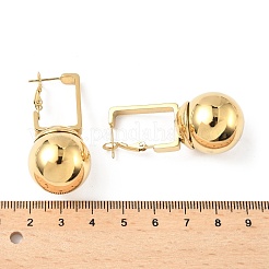 304ステンレススチールフープピアス  ラウンド  ゴールドカラー  44x20mm&nbsp;EJEW-V015-03G