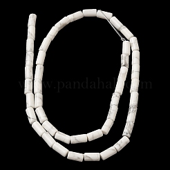 天然石ハウライトビーズ連売り  コラム  8x4mm  穴：0.7mm  約48個/連  37.5cm&nbsp;G-B091-A17-01