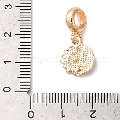 ラック メッキ 合金 クリスタル ラインストーン ヨーロピアン ダングル チャーム  エナメル加工を施した大きな穴の太陽ペンダント  カドミウムフリー＆ニッケルフリー＆鉛フリー  ゴールドカラー  ゴールド  24mm  穴：5mm&nbsp;PALLOY-S189-14G