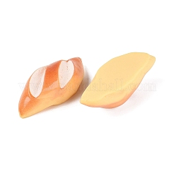 不透明な樹脂模倣食品カボション  プレッツェルスティック  砂茶色  52x22x17mm&nbsp;CRES-Q222-06A