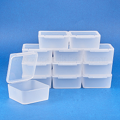 プラスチックビーズ収納ケース  キューブ  透明  6.5x6.5x3cm  12pc  カートン：20x15x10cm&nbsp;CON-BC0004-21B