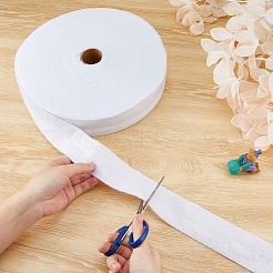 50m ポリエステル生地 刺繍ニードルフェルト DIY クラフト用  服飾材料  ホワイト  57mm  約54.68ヤード（50m）/ロール&nbsp;DIY-WH0037-41