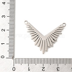 変色防止201ステンレススチールペンダント  ステンレス鋼色  太陽  23.5x29.5x1.5mm  穴：1.6mm&nbsp;STAS-B076-01P-01