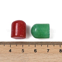天然染色の白翡翠カボション  アーチ  ミックスカラー  14.5~15x12mm&nbsp;G-F795-D01