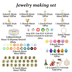 DIY ポリマー粘土ストレッチチャームブレスレット作成キット  ミックスカラー  6x0.5~1mm  穴：1.6~2mm  20色  6 G /カラー  120グラム&nbsp;DIY-YW0011-63