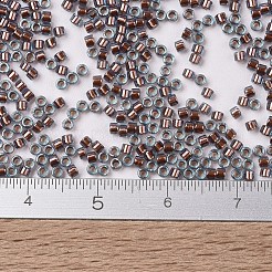 MIYUKIデリカビーズ  シリンダー  日本製シードビーズ  11/0  （db1706)カッパーパールライニングアクア  1.3x1.6mm  穴：0.8mm  約10000個/袋  50 G /袋&nbsp;SEED-X0054-DB1706