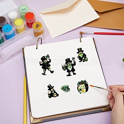 プラスチックスタンプ  DIYスクラップブッキング用  装飾的なフォトアルバム  カード作り  スタンプシート  gnome  160x110mm&nbsp;DIY-WH20018-0349