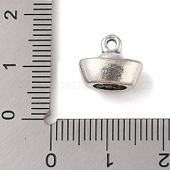 チベット風合金チャーム  カドミウムフリー＆鉛フリー  帽子  アンティークシルバー  10x11.5x7mm  穴：1.5mm  約602個/1000g&nbsp;FIND-C060-045AS