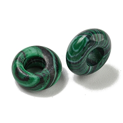 合成マラカイトビーズ  ロンデル  10x4.5mm  穴：3.5mm&nbsp;G-Q173-03A-03